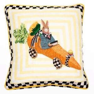 Mackenzie Captain Carrot Pillow Childs Bunny Easter 20 x 20"